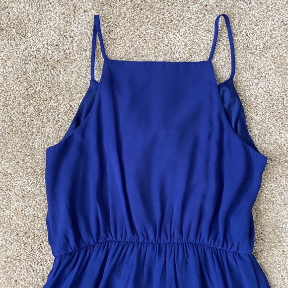 Francesca’s Bee Stitched Front Zip/Ruffle Mini Dress - Picture 7 of 9